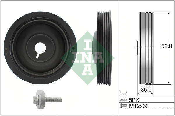 Belt Pulley Set, crankshaft